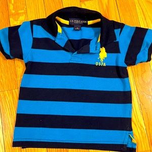US Polo Assn 3T Blue Striped Shirt
